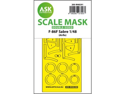 344 42489 200 m48291 f 86f sabre double sided express fit mask for airfix