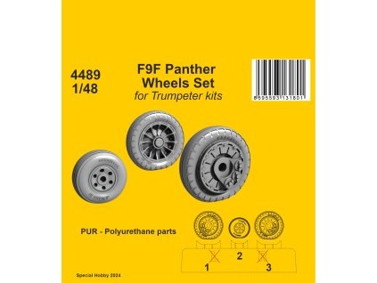 1/48 F9F Panther Wheels Set / for Trumpeter kits