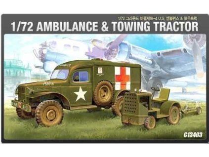 Academy 13403 US Ambulance & Tractor 1/72