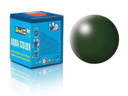 Revell 3757 Acrylic Paint - 36363: Dark Green Silk