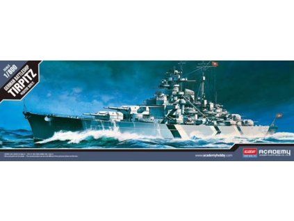 Academy 14219 BATTLESHIP TIRPITZ (STATIC) Ship Model Kit 1/800