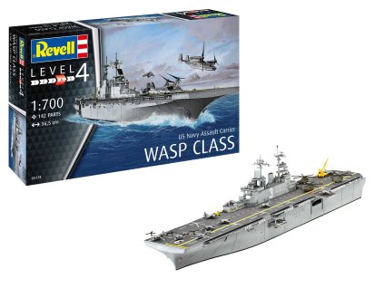 ModelSet 65178 - Assault Carrier USS WASP CLASS (1:700)
