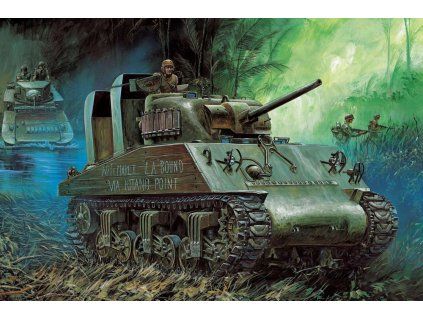 Academy 13562 USMC M4A2 (75) "Pacific theater" 1/35
