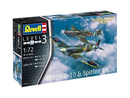 Revell 03710 Bf109G-10 & Spitfire Mk.V 1/72