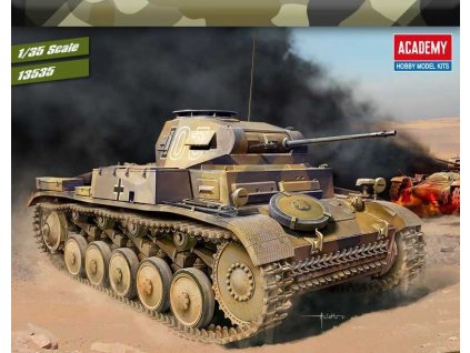 Plastikový model tanku 1/35 German Panzer II Ausf.F „North Africa“ - Academy