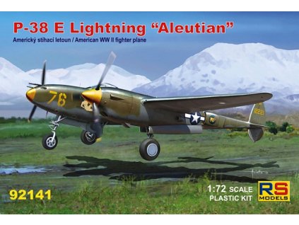 Plastikový model letadla 1/72 P-38 E Aleutian 4 decal v. for USA