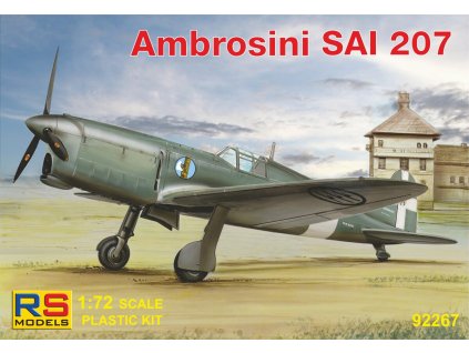 Plastikový model letadla 1/72 Ambrosini SAI.207