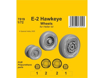 1/72 E-2 Hawkeye Wheels / for Heller kit