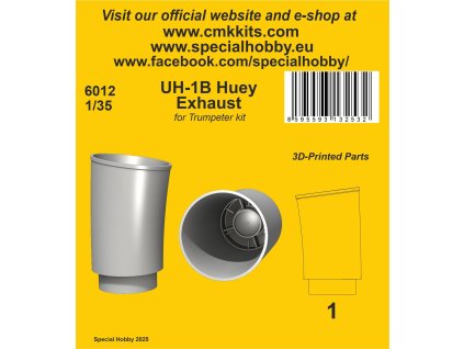1/35 UH-1B Huey ‘Exhaust’ / for Trumpeter kit