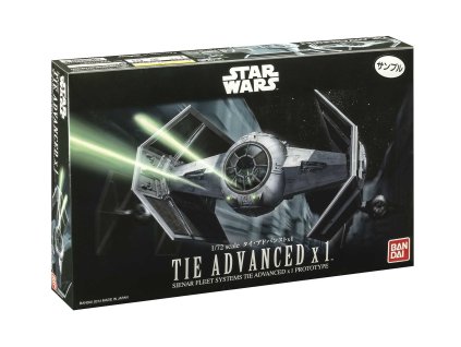 36656 plastic modelkit bandai sw 01214 tie advanced 1 72