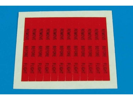 1/32 Remove before flight flags - black lettering