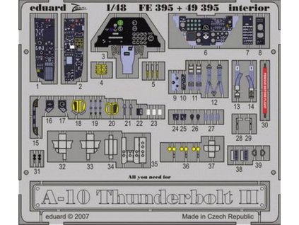 1/48 A-10 interior for HOBBY BOSS kit