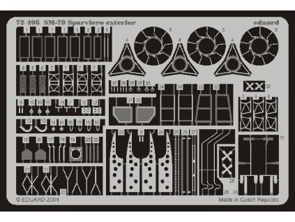 1/72 SM 79 Sparviero exterior for ITALERI kit