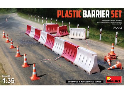 3719 1 35 plastic barrier set miniart