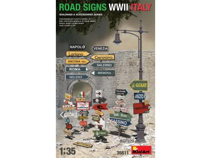 1/35 ROAD SIGNS WWII ITALY - Miniart