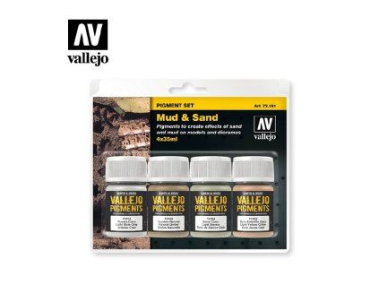 Vallejo Pigment FX 73191 Mud & Sand 4 pigments set (35 ml)