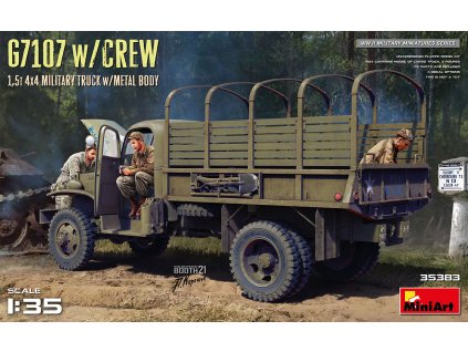1/35 G7107 w/CREW 1,5t 4X4 CARGO TRUCK w/METAL BODY - Miniart