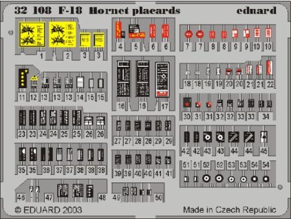 1/32 F-18 placards