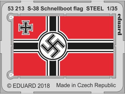 S-38 Schnellboot flag STEEL 1/35 recommended for ITALERI