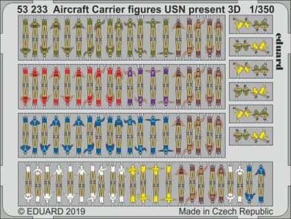 1/350 Aircraft Carrier figures USN present 3D