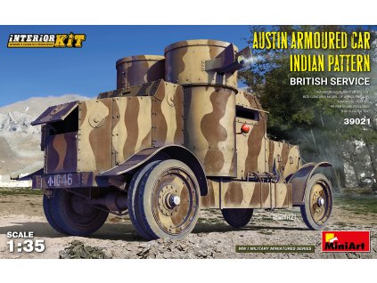 1/35 AUSTIN ARMOURED CAR INDIAN PATTERN. BRITISH SERVICE. INTERIOR KIT - Miniart