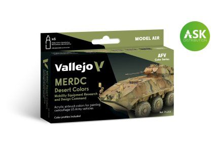 Vallejo Model Air AFV Set 71212 MERDC Desert Colors (6)