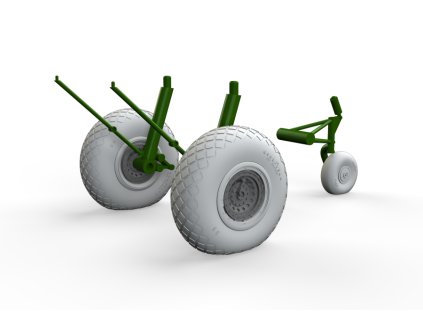 1/48 B-17 wheels for HKM kit