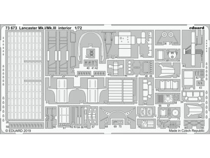 1/72 Lancaster Mk.I/Mk.III interior for REVELL kit