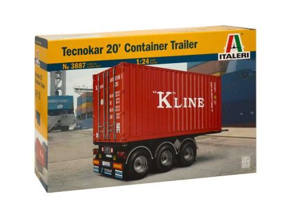 Italeri 3887 - TECNOKAR 20´ CONTAINER TRAILER (1:24)