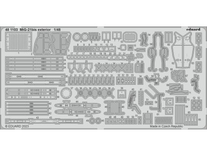 MiG-21bis exterior recommended for EDUARD