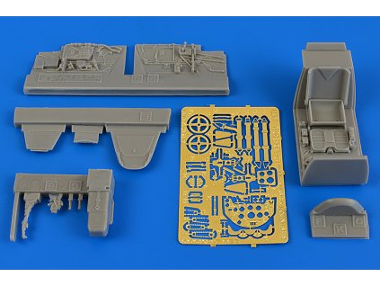40013 1 48 bf 109g 6 early cockpit set eduard