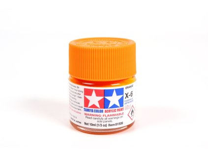 Tamiya 81506 Acrylic Mini X-6 Orange