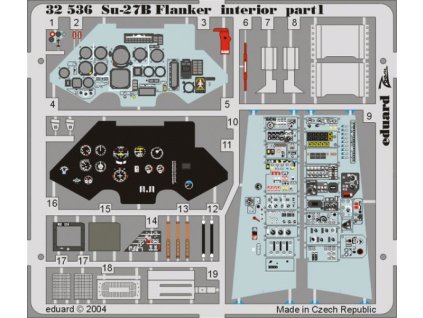 1/32 Su-27 Flanker B interior for TRUMPETER kit