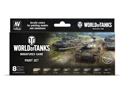 40682 vallejo world of tanks 70245 miniatures game paint set 8