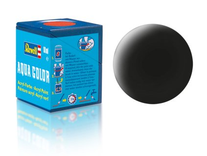 Revell Aqua Color - 36108: matná černá (black mat)
