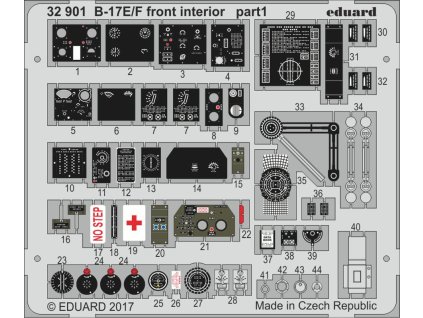 B-17E/F front interior 1/32 recommended for HKM