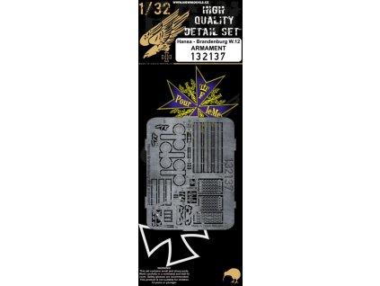 1/32 Hansa-Brandenburg W.12 Armament - Photo-etched Sets  - Wingnut Wings