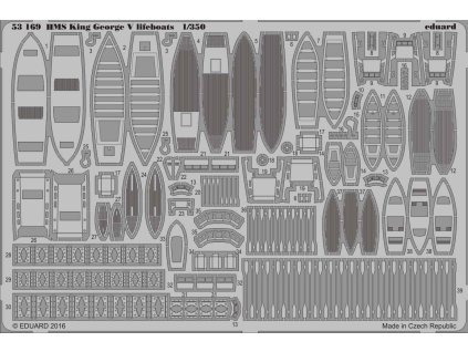HMS King George V lifeboats  1/350 recommended for TAMIYA