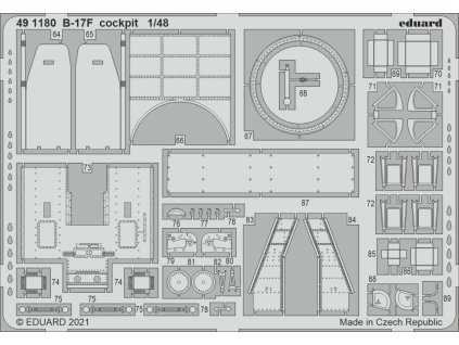B-17F cockpit 1/48 recommended for HKM