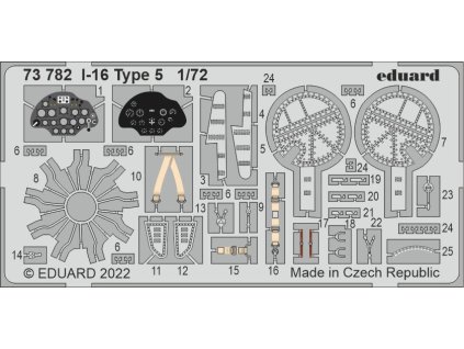 I-16 Type 5 1/72 recommended for CLEAR PROP