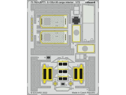 C-130J-30 cargo interior 1/72 recommended for ZVEZDA