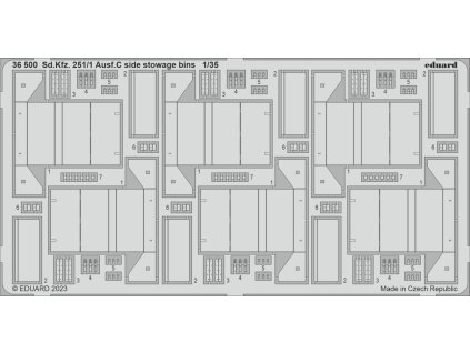 Sd.Kfz. 251/1 Ausf.C side stowage bins 1/35 recommended for ACADEMY