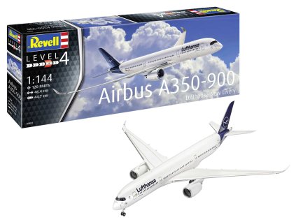Revell 03881 - Airbus A350-900 Lufthansa New Livery (1:144)