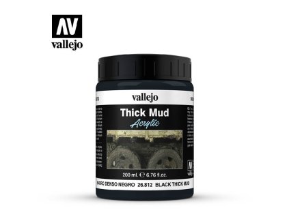 Vallejo Diorama Effects 26812 Black Thick Mud (200ml)