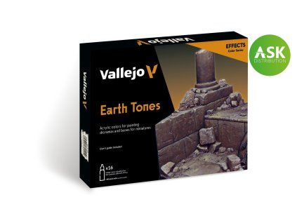 Vallejo Model Color 16 color Set 70141 Earth Tones (16)
