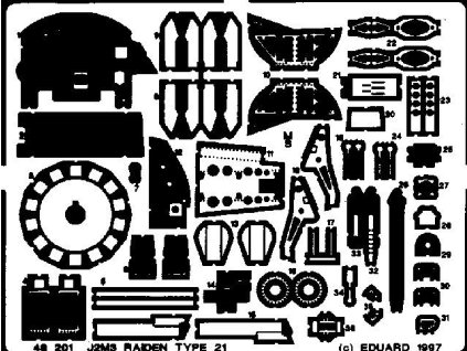 1/48 J2M3 Raiden type 21 for HASEGAWA kit