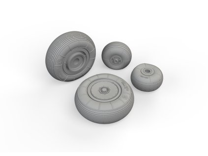 Mi-4 wheels 1/48 recommended for TRUMPETER