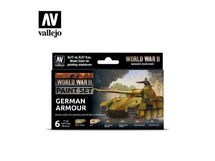 Sada akrylových barev Vallejo Model Color WWII 70205 German Armour (6)