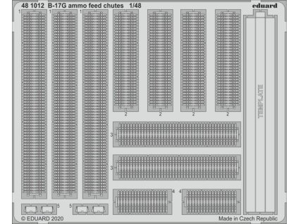 1/48 B-17G ammo feed chutes  for HKM kit