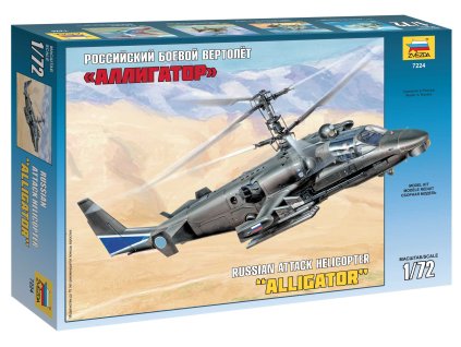 Zvezda 7224 - Kamov Ka-52 "Alligator" Combat Helicopter (1:72)